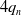 4 q Subscript n