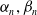 alpha Subscript n Baseline comma beta Subscript n Baseline