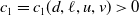 c 1 equals c 1 left parenthesis d comma script l comma u comma v right parenthesis greater than 0