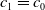 c 1 equals c 0