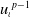 u Subscript iota Baseline Superscript p minus 1