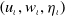left parenthesis u Subscript iota Baseline comma w Subscript iota Baseline comma eta Subscript iota Baseline right parenthesis