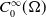 upper C 0 Superscript normal infinity Baseline left parenthesis normal upper Omega right parenthesis