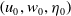 left parenthesis u 0 comma w 0 comma eta 0 right parenthesis