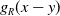 g Subscript upper R Baseline left parenthesis x minus y right parenthesis