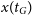 x left parenthesis t Subscript upper G Baseline right parenthesis