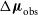 normal upper Delta bold italic mu Subscript normal o normal b normal s