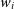 w Subscript i