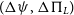 left parenthesis normal upper Delta psi comma normal upper Delta normal upper Pi Subscript upper L Baseline right parenthesis