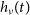 h Subscript nu Baseline left parenthesis t right parenthesis