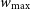 w Subscript max
