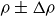 rho plus or minus normal upper Delta rho