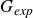 upper G Subscript italic exp