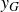 y Subscript upper G