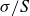 sigma divided by upper S