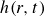 h left parenthesis r comma t right parenthesis