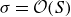 sigma equals script upper O left parenthesis upper S right parenthesis