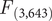 upper F Subscript left parenthesis 3 comma 643 right parenthesis
