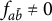 f Subscript a b overbar Baseline not equals 0