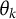 theta Subscript k
