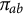 pi Subscript a b
