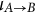 iota Subscript upper A right arrow upper B