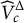 ModifyingAbove upper V With caret Subscript c Superscript normal upper Delta