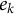 e Subscript k