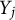 upper Y Subscript j