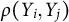 rho left parenthesis upper Y Subscript i Baseline comma upper Y Subscript j Baseline right parenthesis