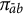 pi Subscript a overbar b