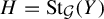 upper H equals upper S t Subscript script upper G Baseline left parenthesis upper Y right parenthesis