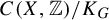 upper C left parenthesis upper X comma double struck upper Z right parenthesis divided by upper K Subscript upper G