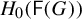 upper H 0 left parenthesis sans serif upper F left parenthesis upper G right parenthesis right parenthesis