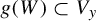 g left parenthesis upper W right parenthesis subset of upper V Subscript y