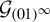 script upper G Subscript left parenthesis 01 right parenthesis Sub Superscript infinity