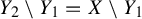 upper Y 2 minus upper Y 1 equals upper X minus upper Y 1
