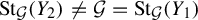 upper S t Subscript script upper G Baseline left parenthesis upper Y 2 right parenthesis not equals script upper G equals upper S t Subscript script upper G Baseline left parenthesis upper Y 1 right parenthesis