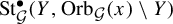 upper S t Subscript script upper G Superscript bullet Baseline left parenthesis upper Y comma upper O r b Subscript script upper G Baseline left parenthesis x right parenthesis minus upper Y right parenthesis