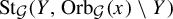 upper S t Subscript script upper G Baseline left parenthesis upper Y comma upper O r b Subscript script upper G Baseline left parenthesis x right parenthesis minus upper Y right parenthesis