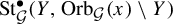 upper S t Subscript script upper G Superscript bullet Baseline left parenthesis upper Y comma upper O r b Subscript script upper G Baseline left parenthesis x right parenthesis minus upper Y right parenthesis