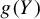 g left parenthesis upper Y right parenthesis