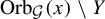 upper O r b Subscript script upper G Baseline left parenthesis x right parenthesis minus upper Y