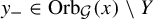 y Subscript minus Baseline element of upper O r b Subscript script upper G Baseline left parenthesis x right parenthesis minus upper Y