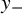 y Subscript minus