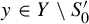 y element of upper Y minus upper S prime 0