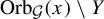 upper O r b Subscript script upper G Baseline left parenthesis x right parenthesis minus upper Y