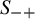 upper S Subscript minus plus