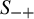 upper S Subscript minus plus