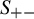 upper S Subscript plus minus